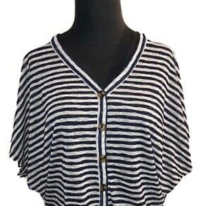 a.n.a. Dolman Sleeve Striped Top